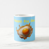 Fried Eggs Sunny side Up Happy Fry Day