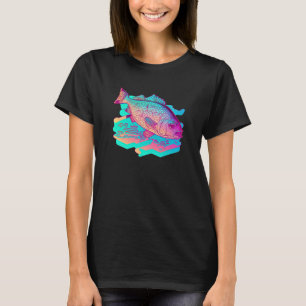 Fried Fish Vaporwave Retrowave Aesthetic T-Shirt