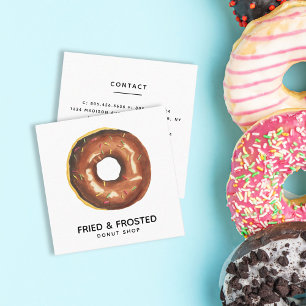 Fried & Frosted Doughnut Shop Business Card