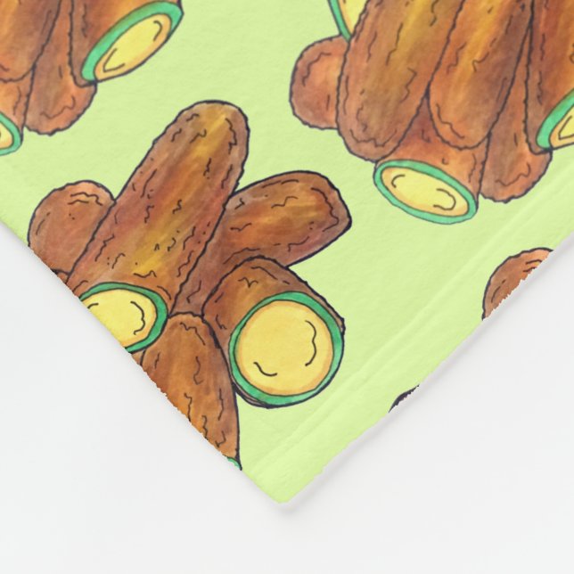 Fried Jalapeño Poppers Green Hot Jalapeno Pepper Fleece Blanket (Corner)