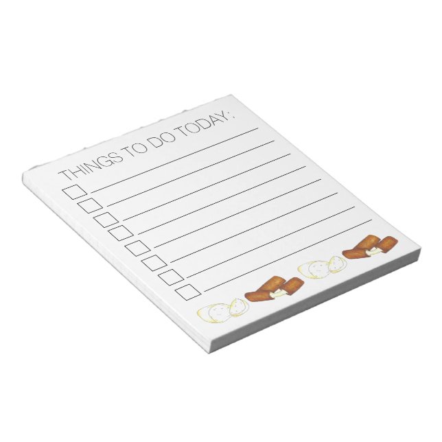Fried Melted Mozzarella Cheese Sticks Junk Food Notepad (Angled)