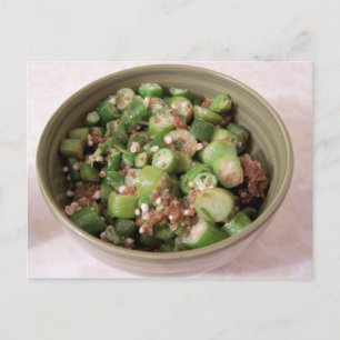 fried okra Postcard