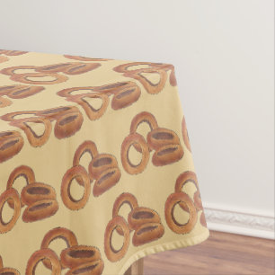 Fried Onion Rings Junk Fast Food Foodie Print Tablecloth