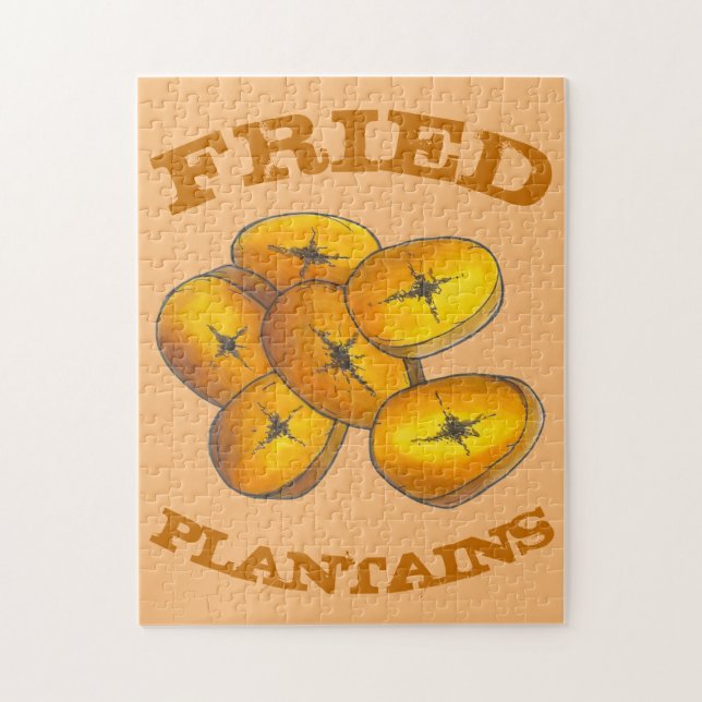 Fried Plantains Jamaican Puerto Rican Cuisine Jigsaw Puzzle (Vertical)