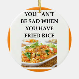 FRIED RICE CERAMIC TREE DECORATION