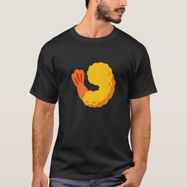 Fried Shrimp Shrimp Tempura Prawn Costume   T-Shirt (Front)