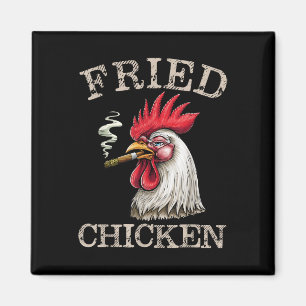 Fried Smoking Chicken Graphic Weed Men Women  Magnet