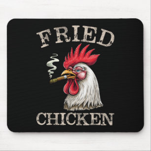 Fried Smoking Chicken Graphic Weed Men Women Mouse Mat