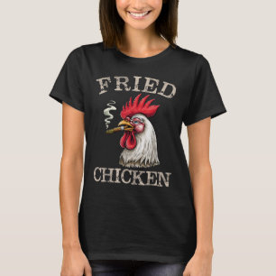 Fried Smoking Chicken Graphic Weed Men Women T-Shirt