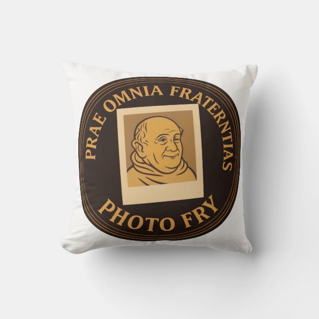Fried Throw Pillow (Front)