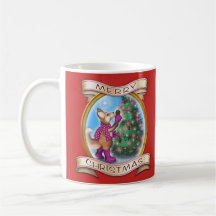 Frieda Tails Christmas mug