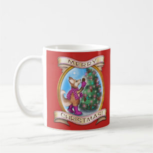 Frieda Tails Christmas mug
