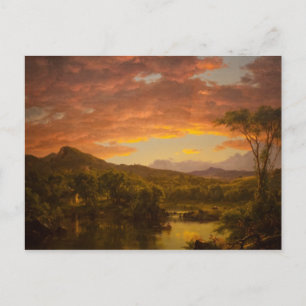 Friedrich Church Landscape painting Postcard
