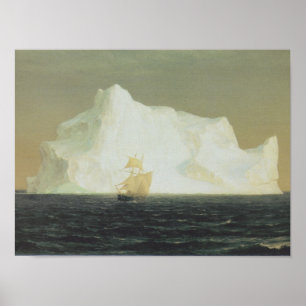 Friedrich Church Landscape painting Poster