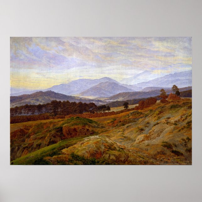 Friedrich - Mountain In Giant Mountains Poster (Front)