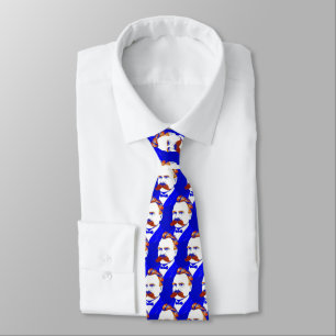 Friedrich Nietzsche Portrait -Graphic Illustration Tie