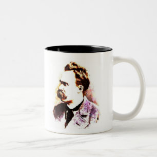 Friedrich Nietzsche Two-Tone Coffee Mug