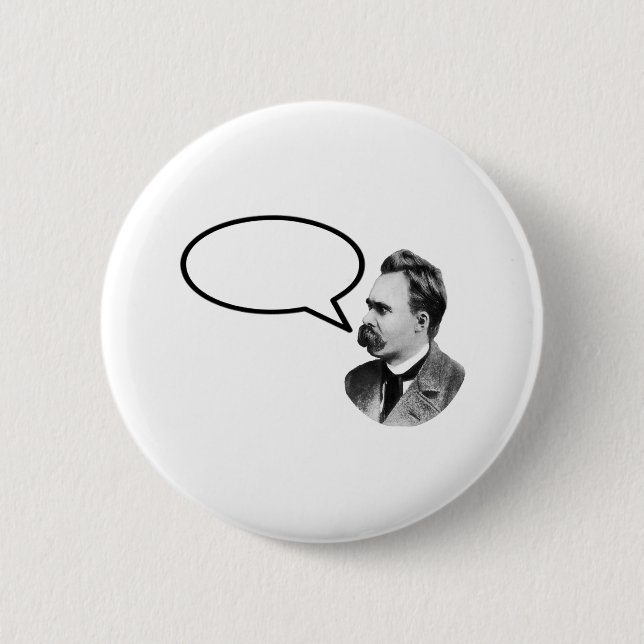 Friedrich Nietzsche Word Bubble Black jGibney 6 Cm Round Badge (Front)