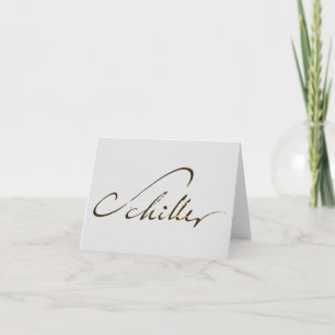 Friedrich Schiller Signature Card