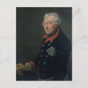 Friedrich the Great Wearing the Uniform Postcard