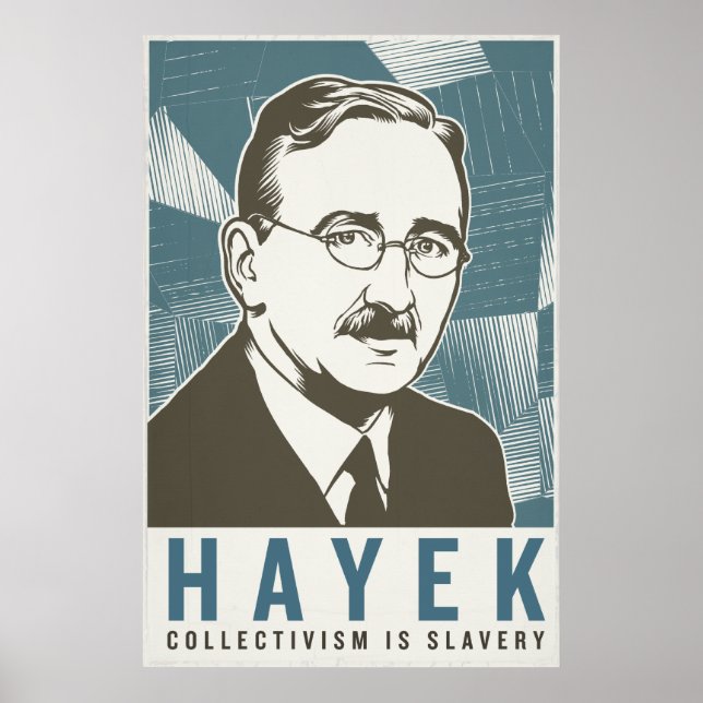 Friedrich von Hayek Vintage Print (Front)