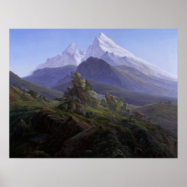 Friedrich - Watzmann (-25) 1824 Poster (Front)