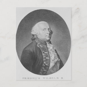 Friedrich Wilhelm II of Prussia Postcard