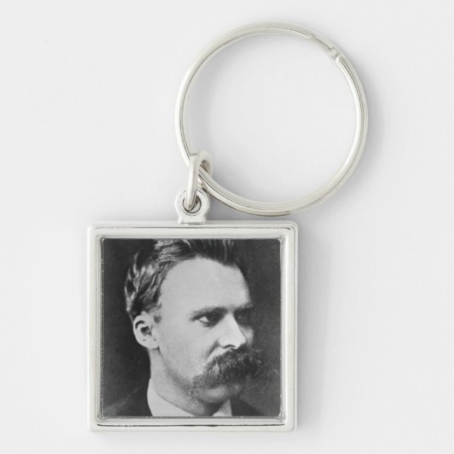 Friedrich Wilhelm Nietzsche (1844-1900) 1873 (b/w Key Ring (Front)