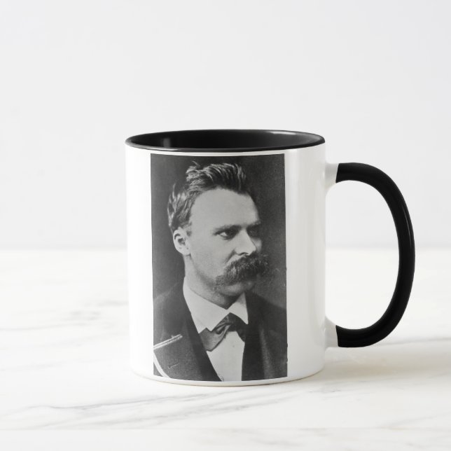Friedrich Wilhelm Nietzsche (1844-1900) 1873 (b/w Mug (Right)