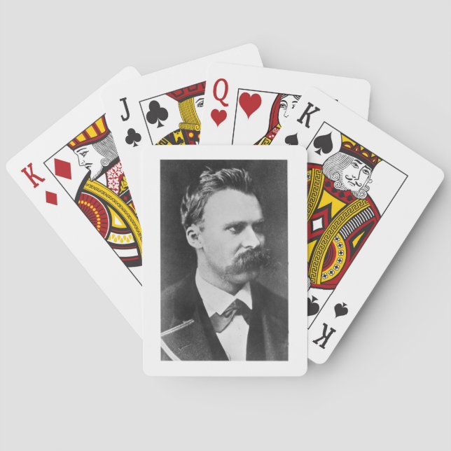 Friedrich Wilhelm Nietzsche (1844-1900) 1873 (b/w Playing Cards (Back)