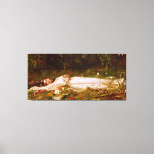 FRIEDRICH WILHELM THEODOR HEYSER - Ophelia - 1900  Canvas Print