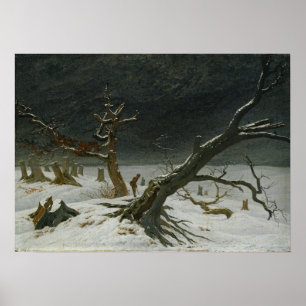 Friedrich - Winter Landscape Poster