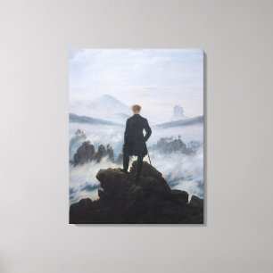 Friedrich's Wanderer above the sea of fog Canvas Print