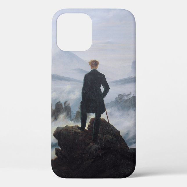 Friedrich's Wanderer above the sea of fog Case-Mate iPhone Case (Back)