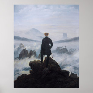 Friedrich's Wanderer above the Sea of Fog  Poster