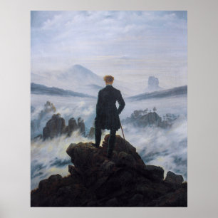 Friedrich's Wanderer above the Sea of Fog Poster