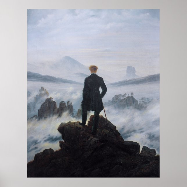 Friedrich's Wanderer above the sea of fog Poster (Front)
