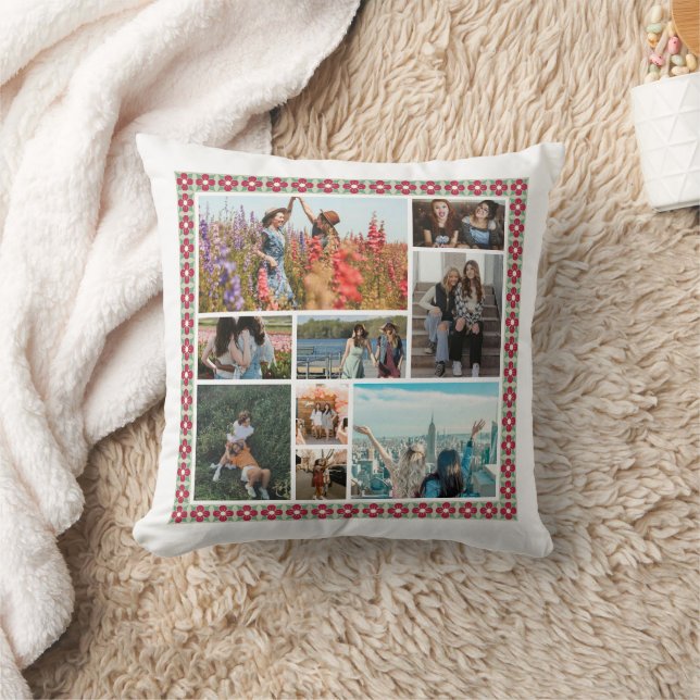 Friend-Bestie Custom Photo Birthday Holiday Gift Cushion (Blanket)