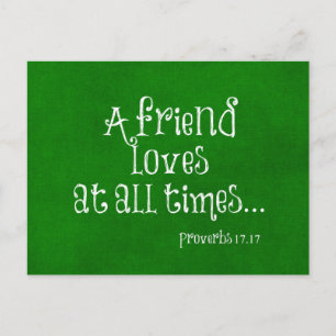 Friend Bible Verse Scripture Postcard