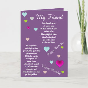 FRIEND BIRTHDAY CARD