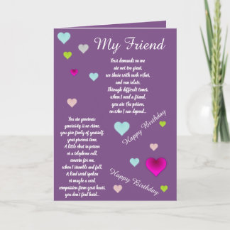 FRIEND BIRTHDAY CARD