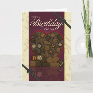 Friend Birthday Card - Chocolates