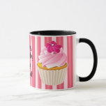 Friend Birthday Gift Mug<br><div class="desc">Sweet gift mug for a friend's birthday or customise text to another name or phrase. Created with cupcake graphics from www.printsofjoy.com</div>