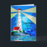 Friend Birthday Lighthouse Beacon Light for Sea Card<br><div class="desc">For Friend
See other categories with the same/similar images for birthdays and other expressions.</div>
