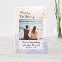 Friend Birthday Photo Modern Bible Verse Christian