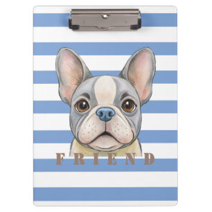 Friend Bulldog Clipboard