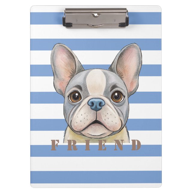 Friend Bulldog Clipboard (Front)