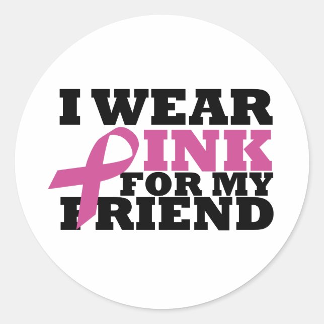 friend classic round sticker (Front)