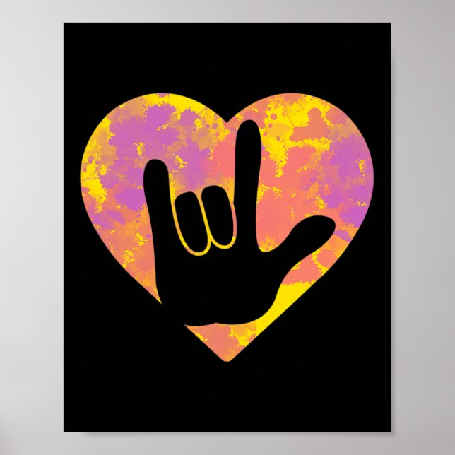 Friend Cute American Sign Language Pride Deaf Awar (Front)