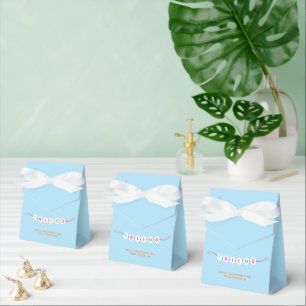 Friend cute friendship bracelet Valentines blue Favour Box